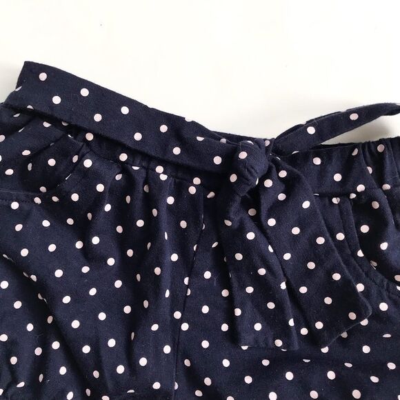 Navy blue polka dot bubble shorts EUC 2T - Picture 2 of 5